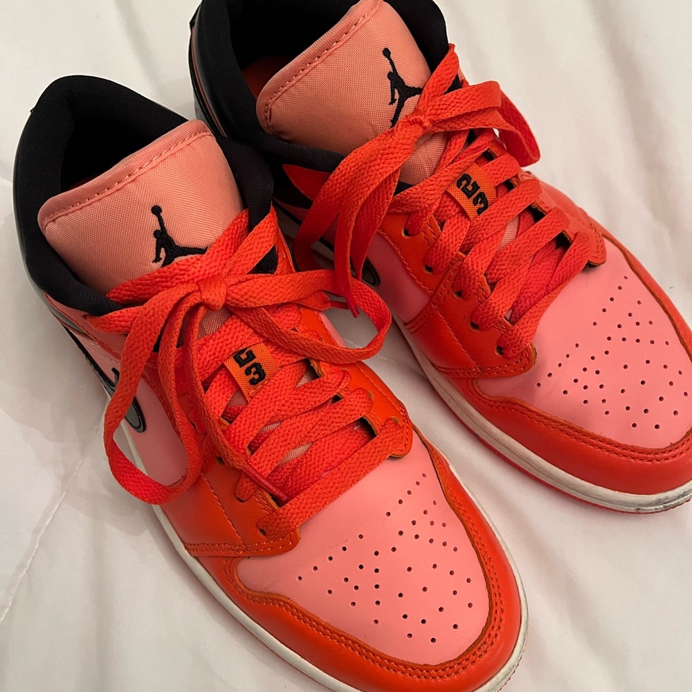 Nike Air Jordan Red and Pink Sneakers